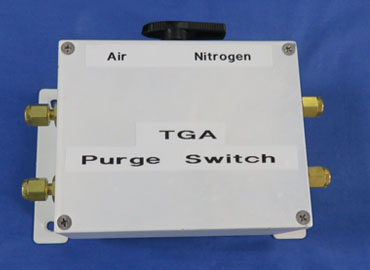 TGA Balance Purge Gas Switch